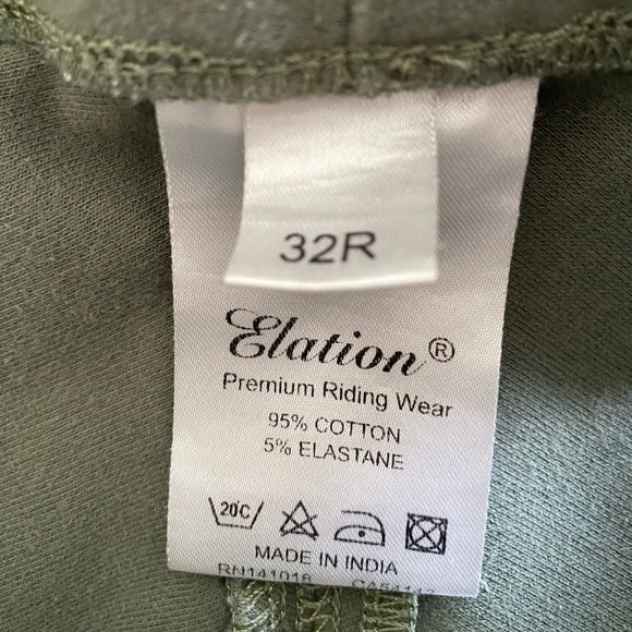 Green Elation Breeches 32R - Picture 3 of 3